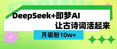 用DeepSeek做AI 古诗词视频，涨粉 10W+(保姆级教程)-我的站点