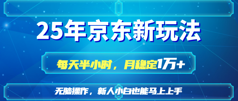 （14309期）25京东新玩法，每天半小时，月稳定1W+-我的站点