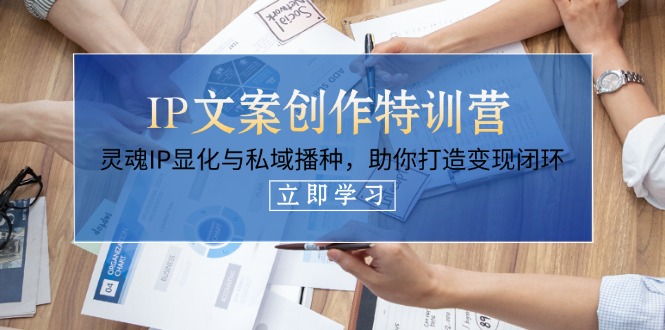 （14330期）IP文案创作特训营，灵魂IP显化与私域播种，助你打造变现闭环（14节课）-我的站点
