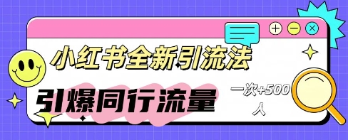 小红书群聊引流：同行流量引爆计划-我的站点