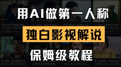 用AI做第一人称独白影视解说，手把手教学，保姆级教程-我的站点
