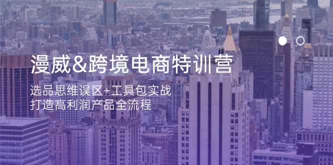 （14295期）漫威 跨境电商特训营：选品思维误区+工具包实战，打造高利润产品全流程-我的站点