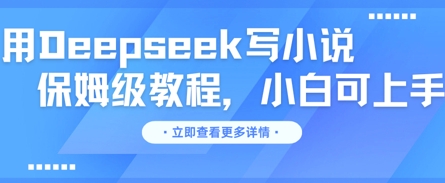 用Deepseek写小说，保姆级教程，小白可实操-我的站点