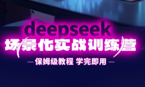 DeepSeek场景化实战训练营，保姆级教程，学完即用，手把手教你用DeepSeek提升效率-我的站点
